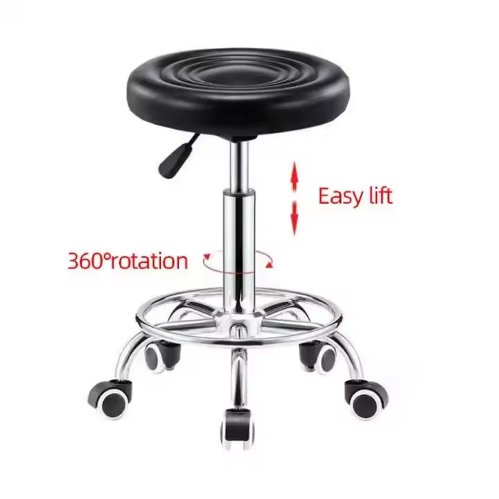 Barbershop Chair Backrest Stool with Adjustable Height - Image 3