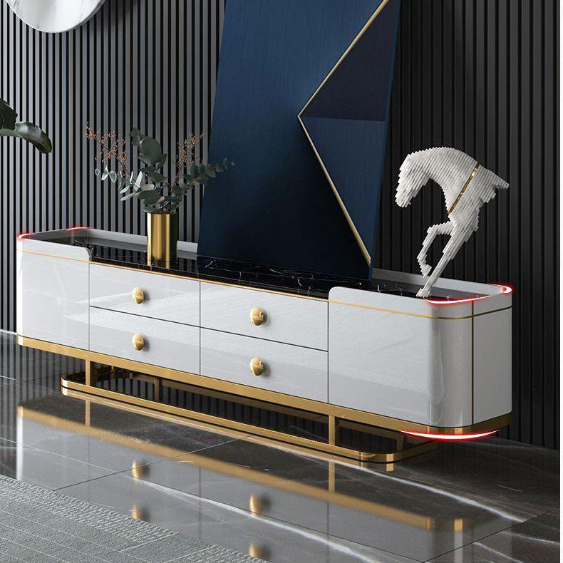 Modern Living Cabinet Spacious Wooden Drawers Style Room Decor - Image 6