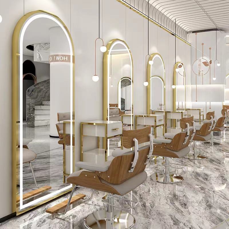 Luxury Barber Cabinet Mirror Kelly Sales Factory Design Floor Light - Image 6
