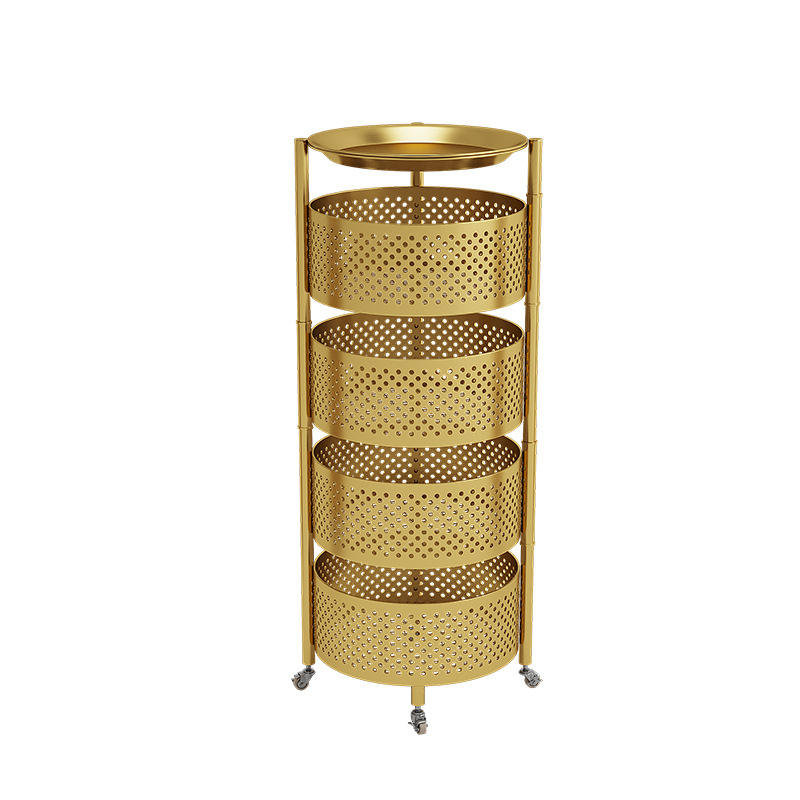 Gold Makeup Salon Cart Trolley Tiers Pedicure Spa Nail - Image 6
