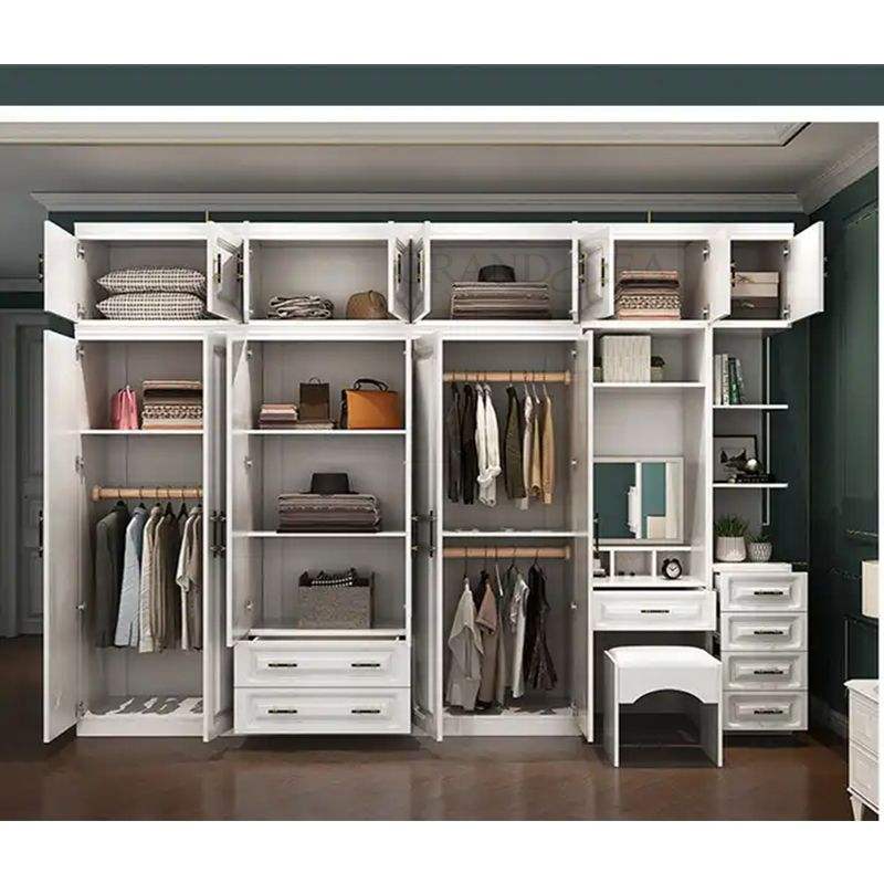 Bedroom Wardrobe Wooden Cabinet