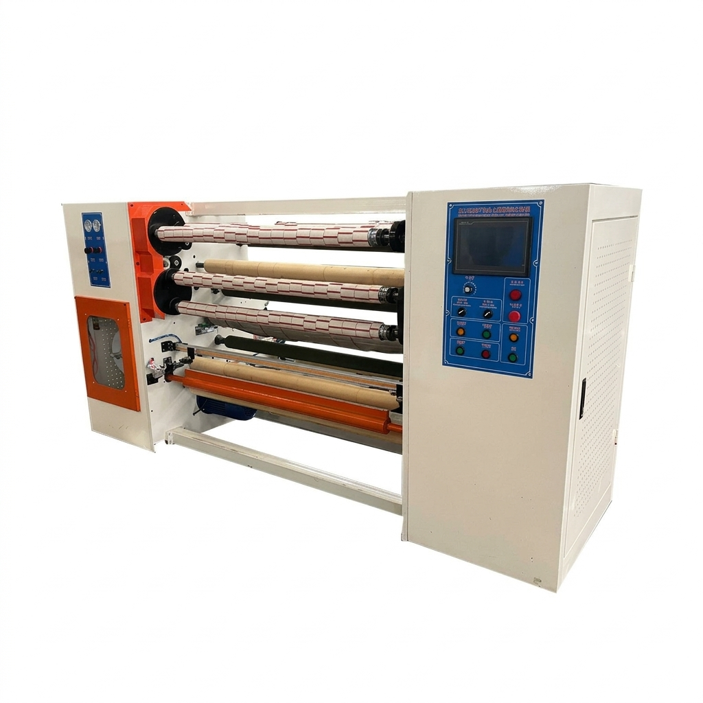Automatic Jumbo Roll Carton Sealing Tape Slitting & Rewinding Machine - Image 2