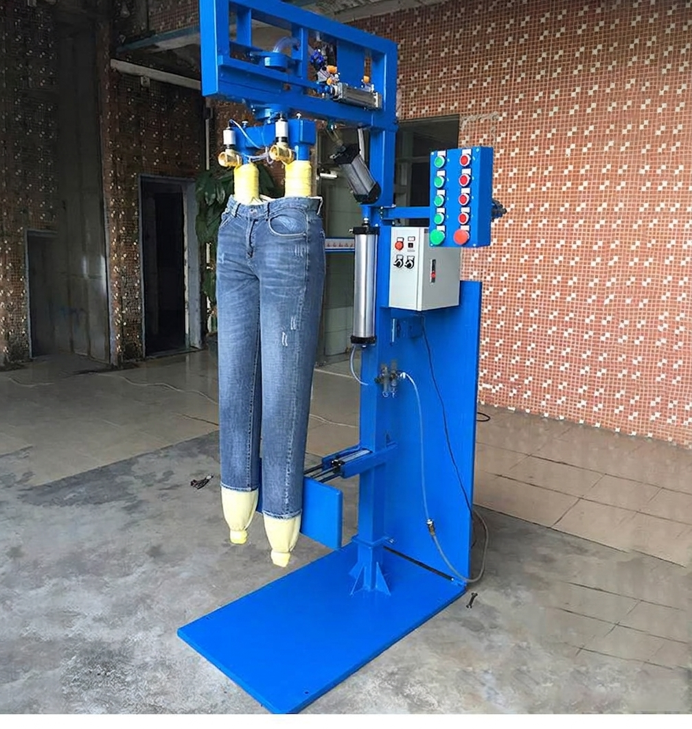 Automatic Vertical and Inclined Denim Garment Sandblasting and Distressing Machine