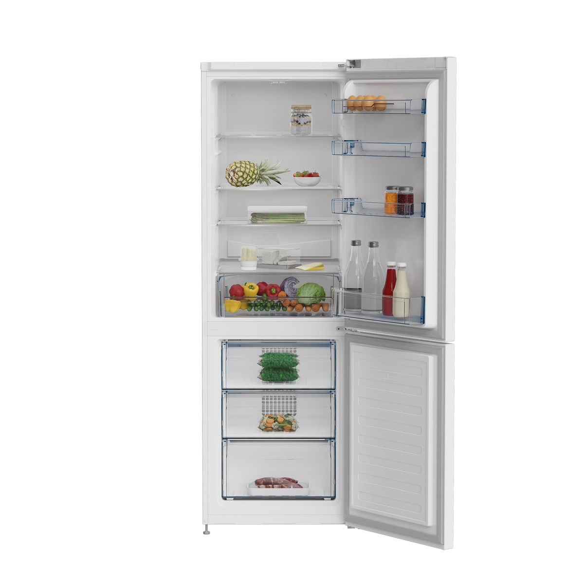 Defy 350L Bottom Freezer Fridge DAC621 | White Combi Fridge