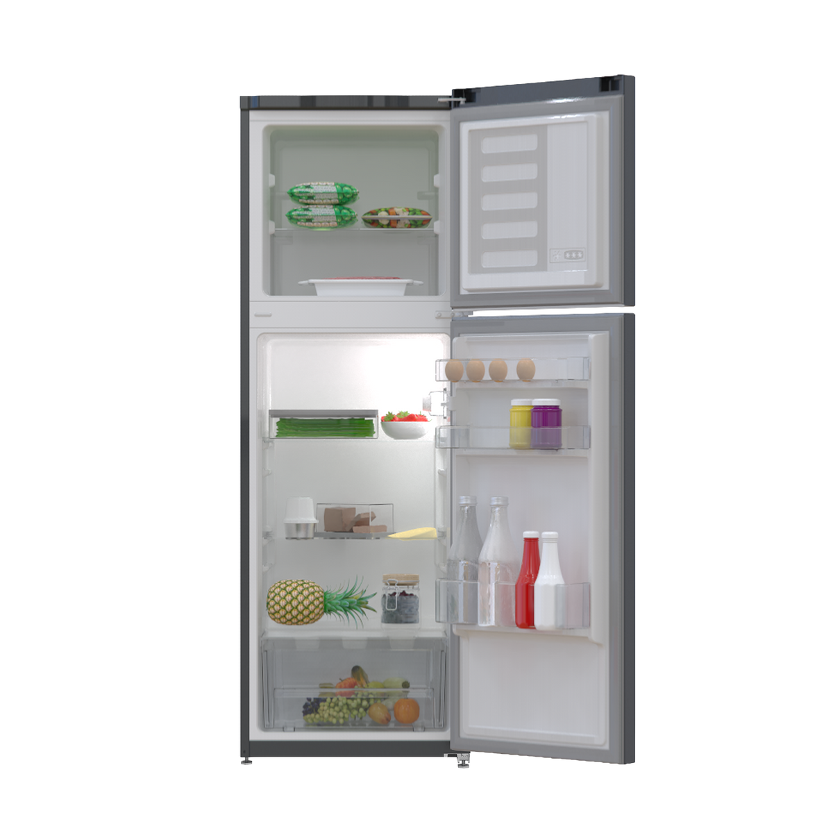 Defy 157L Metallic Top Freezer Fridge | DAD239