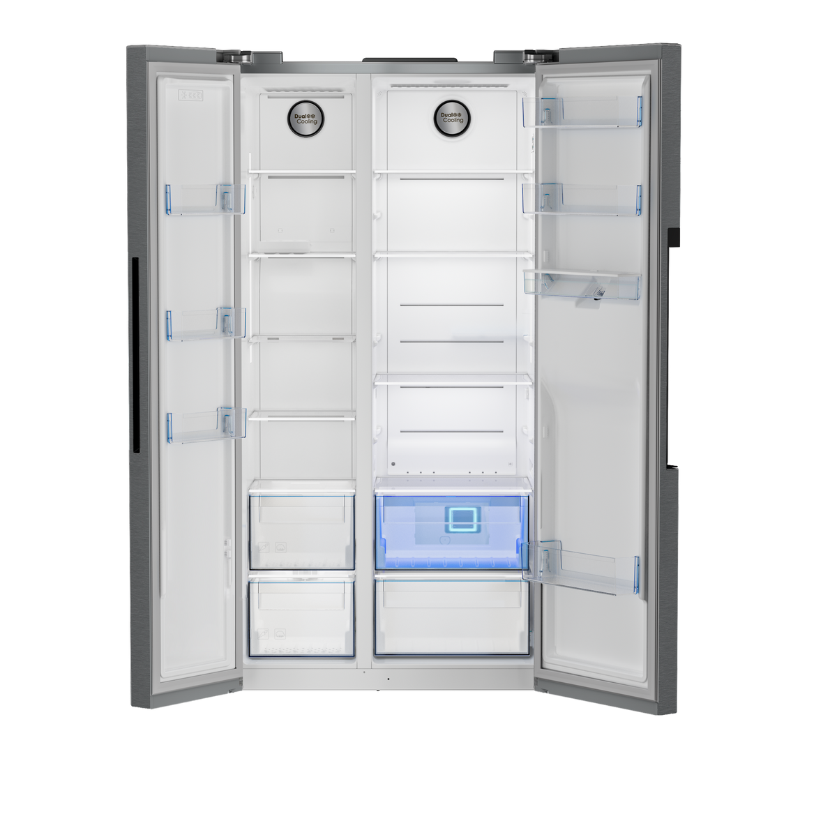 Defy 555L Side by Side Fridge DFF647(Dark Inox)