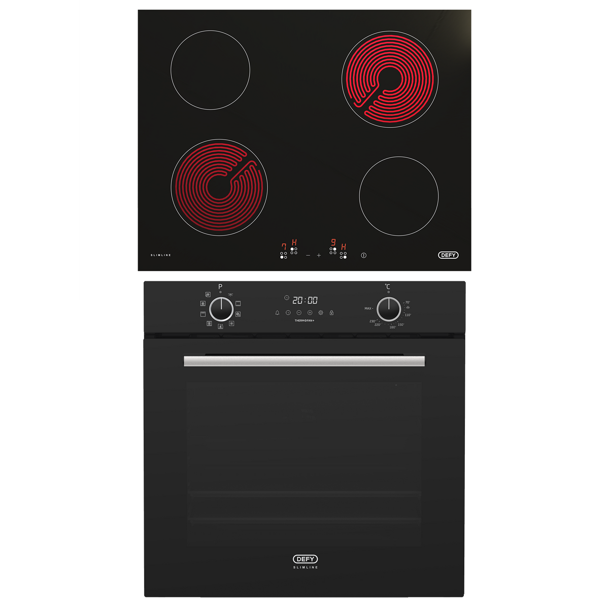 Defy Oven And Hob Set Black DCB996