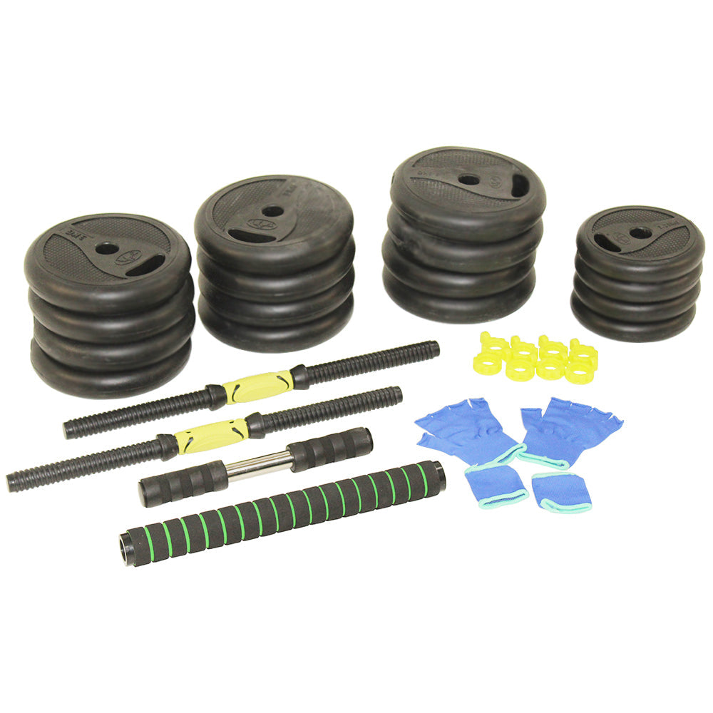 Plastic Dumbbell & Barbell Set 40kg (3–6 Month Warranty) - Image 2