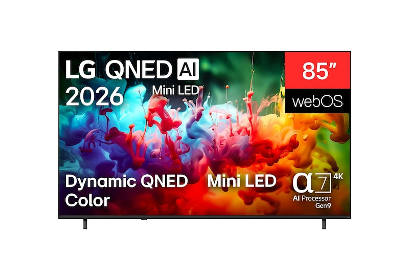85 inch LG QNED AI Mini LED QNED70 4K Smart TV 202685QNED70B6T