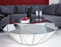Modern Living Home Table Room Furniture Mirrored Diamond Shape Coffee